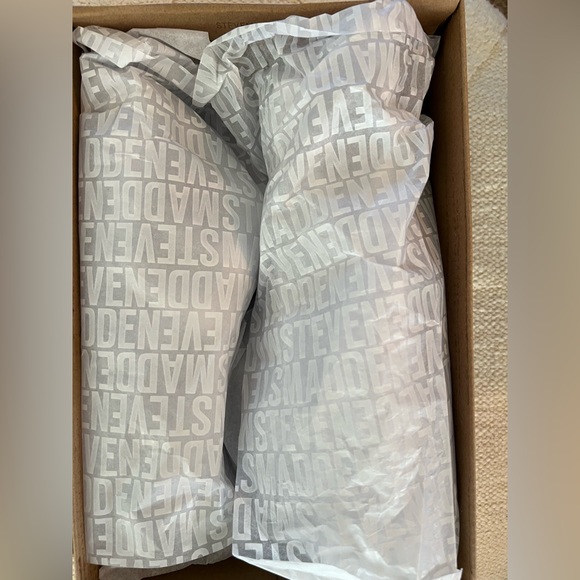 STEVE MADDEN Tweed Fringe Amie Pearl Slides Sandals Shoes 36 5 5.5 HOST PICK - Picture 3 of 13